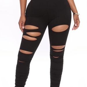 Stacked Distressed Pants